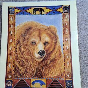 Great Bear Native American Art - Vintage 1995 Poster Print